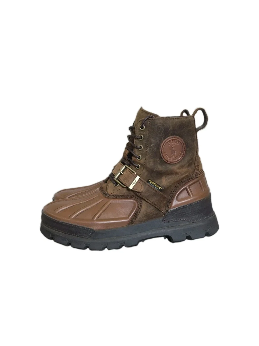 Polo by Ralph Lauren Oslo High Brown Waterproof Leather Lace-Up Men's Boots